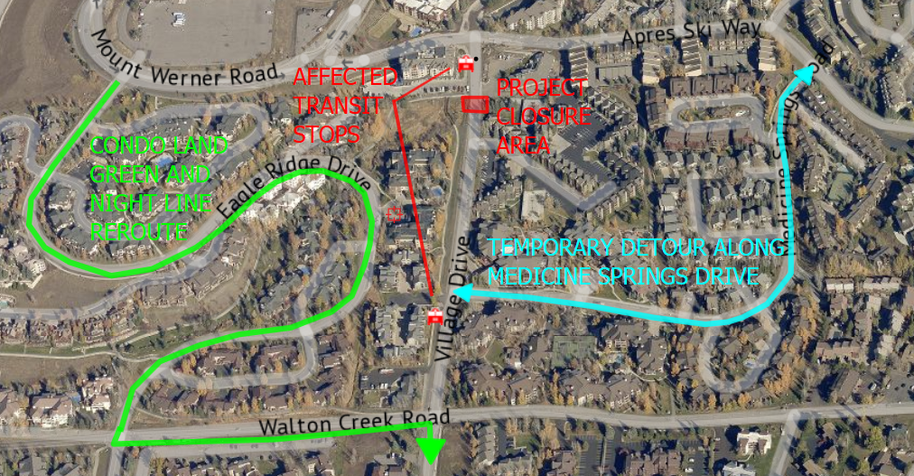 Village Drive Detour
